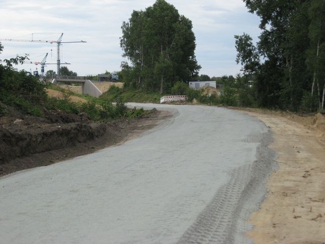 Gleisunterbau vor dem Bockelbergweg