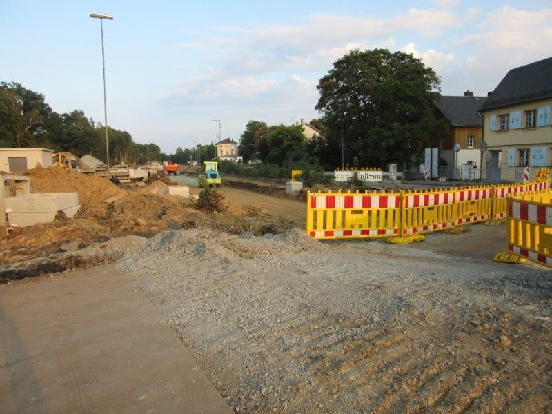 Bahnübergang Selb-Plößberg - provisorische Überfahrt