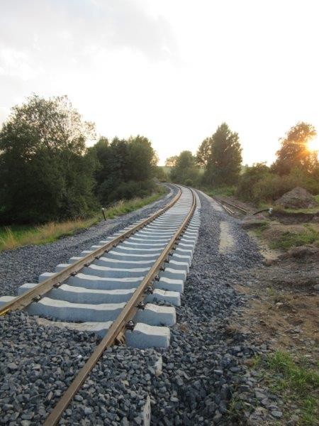 Bahnübergang Erkersreuth Richtung Neue Bahnbrücke