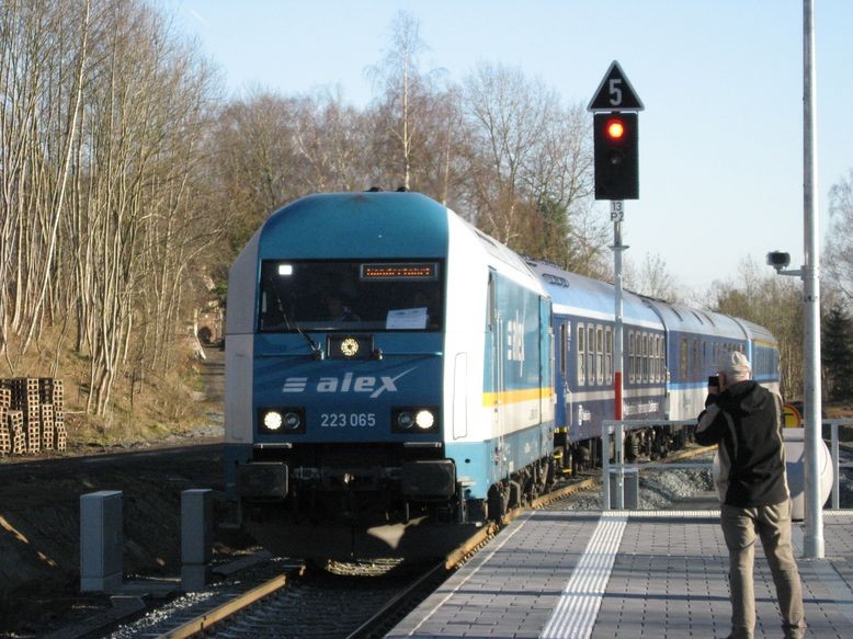 Alex mit 4 tschechischen Waggons