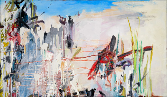 "strandpathie"  •  2021  •  70 x 120 cm •  oil on canvas