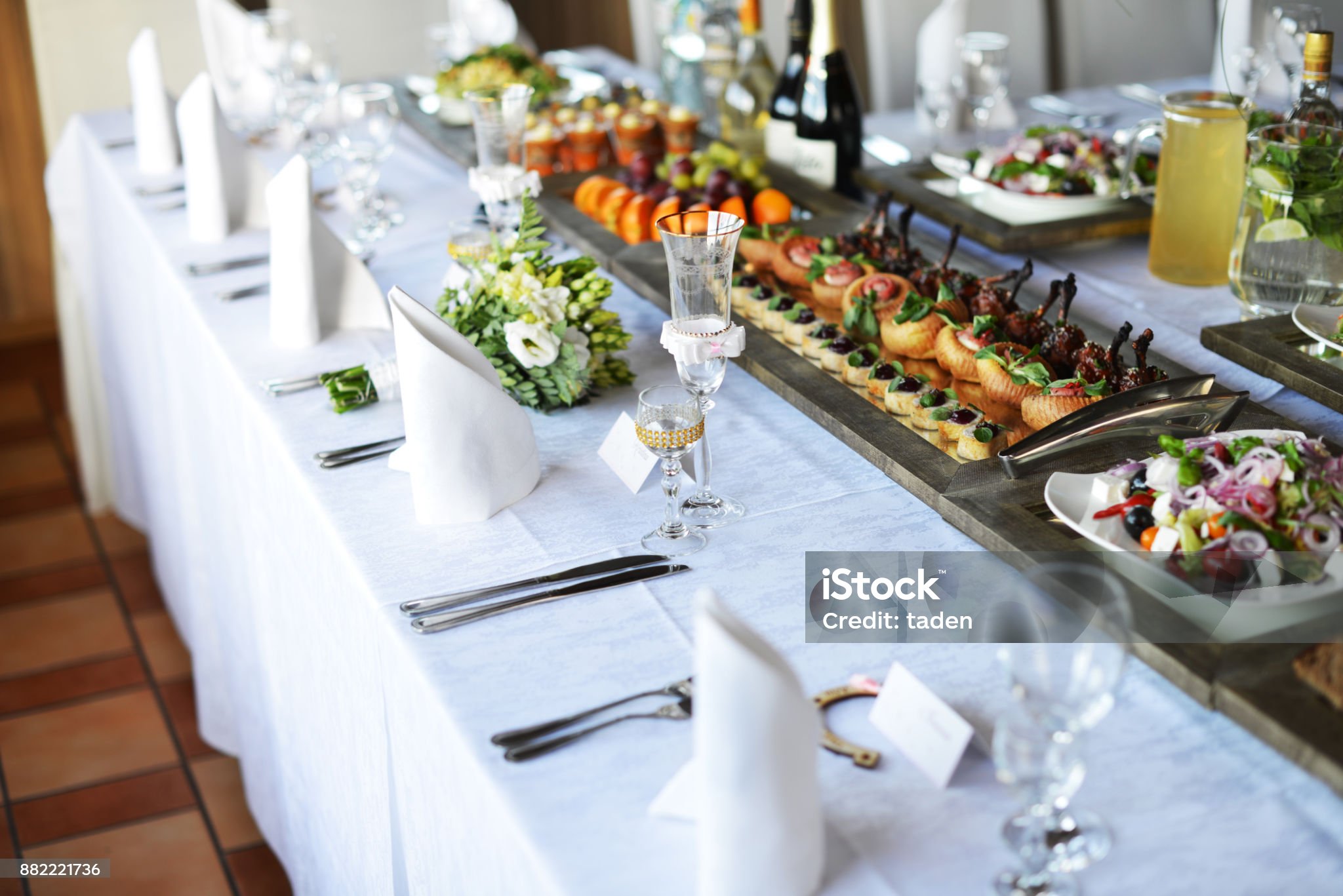 du temps pour préparer le buffet?