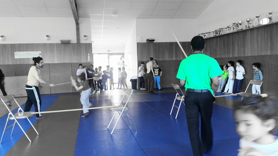 entraînement capoeira angola enfants 