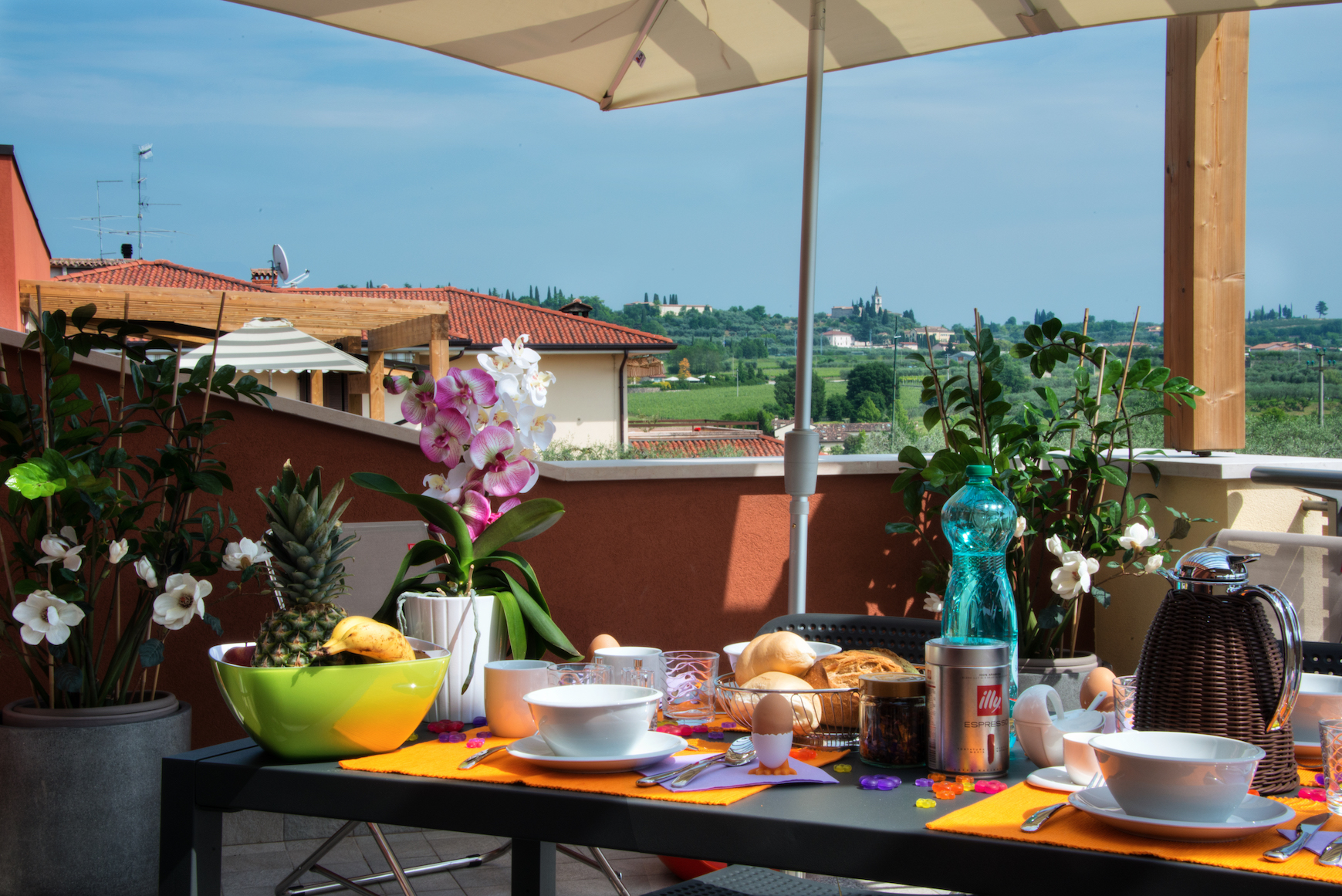 Terrasse Ferienwohnung Puccini