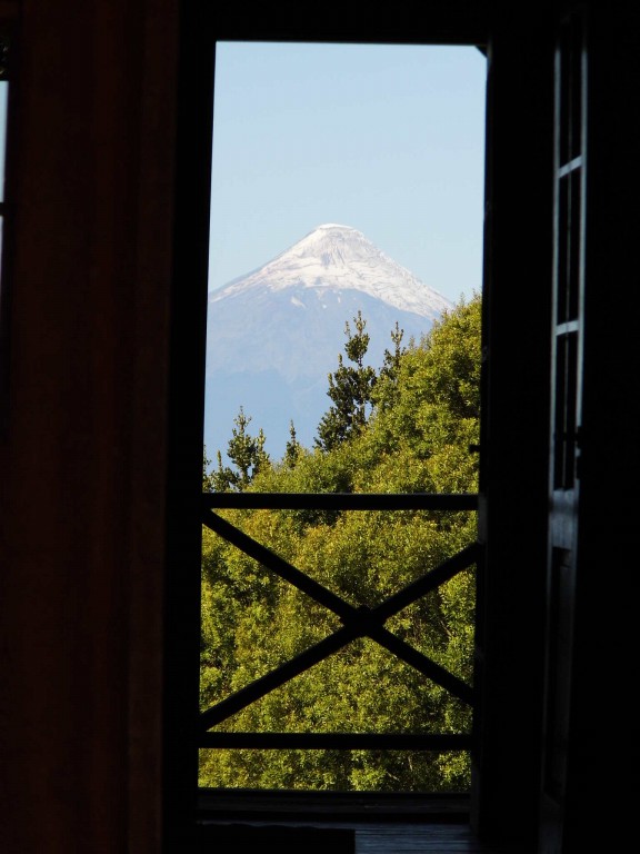 La vue sur le volcan Osorno