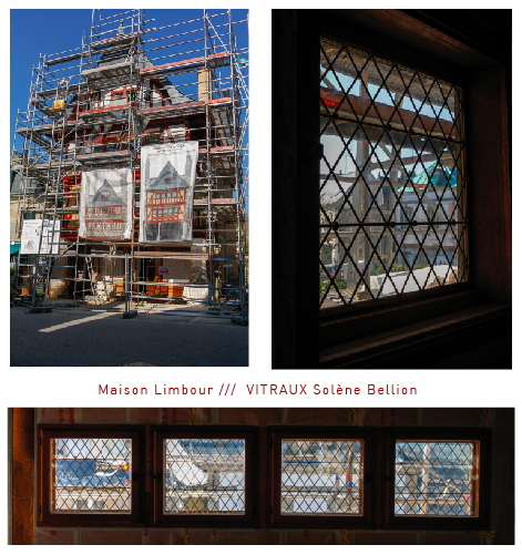  Maison à pans de bois - Maison Limbour - Création de l'ensemble des vitraux -