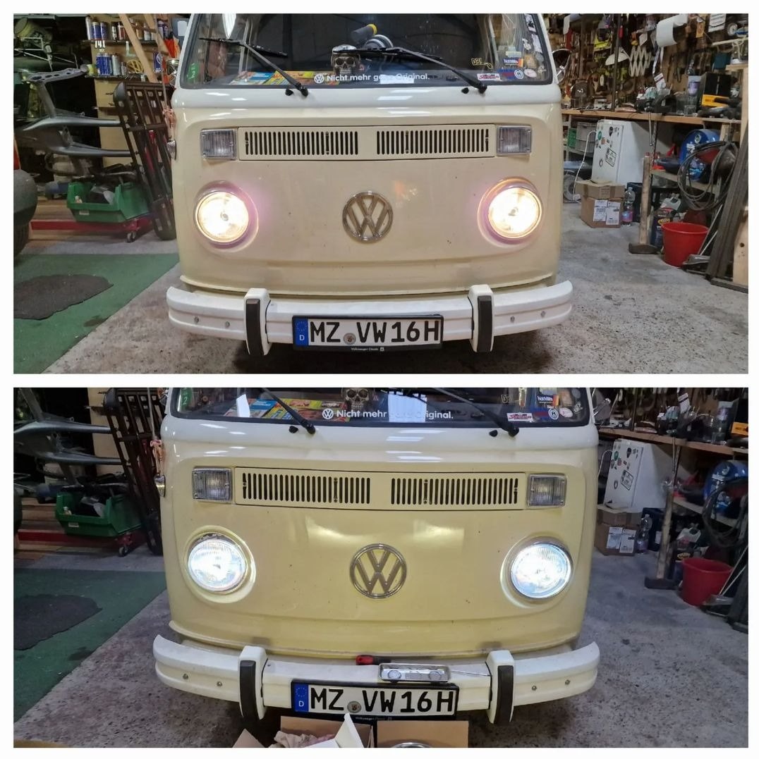 oben SERIE - unten H4 LED