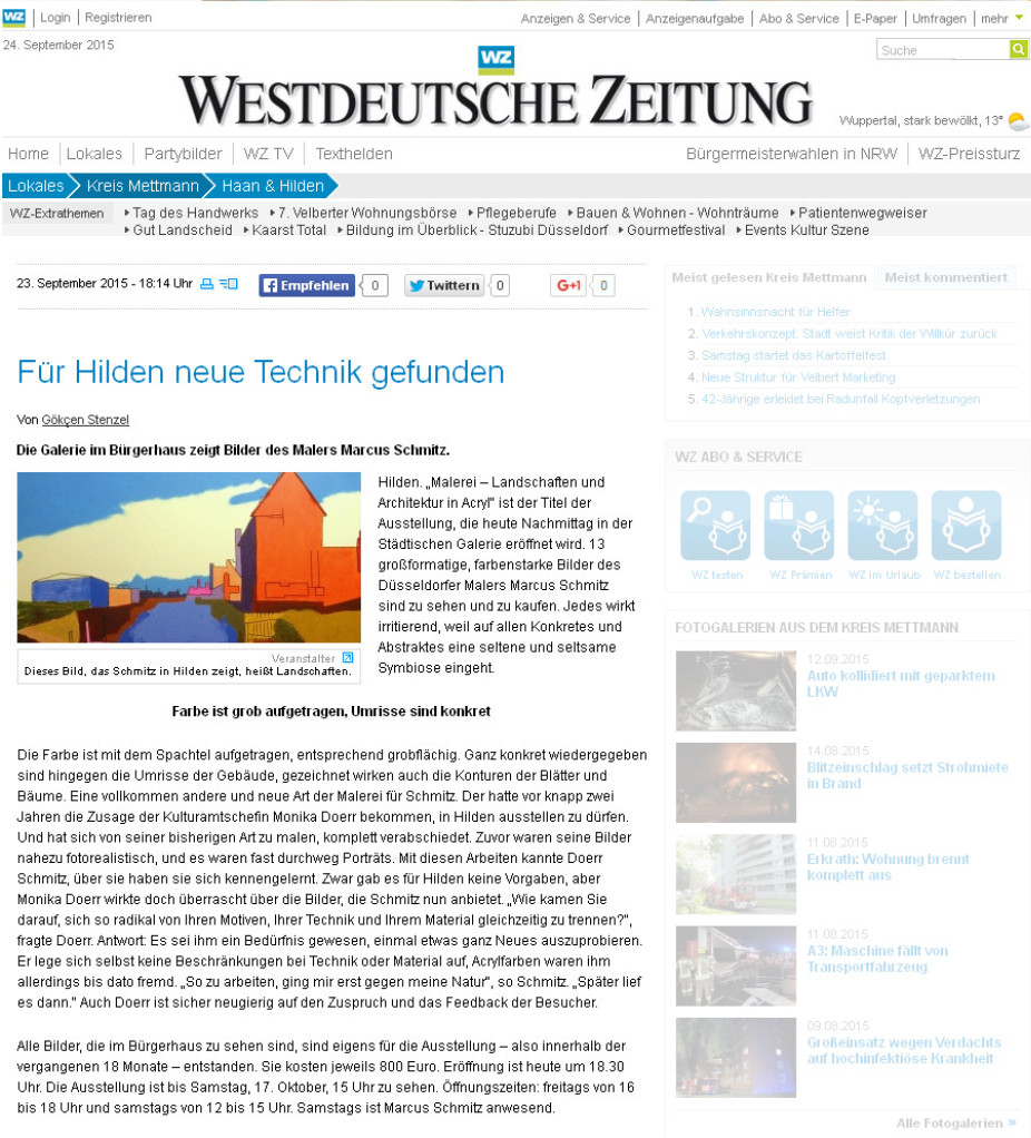 © Westdeutsche Zeitung, Gökcen Stenzel, 24.09.2015