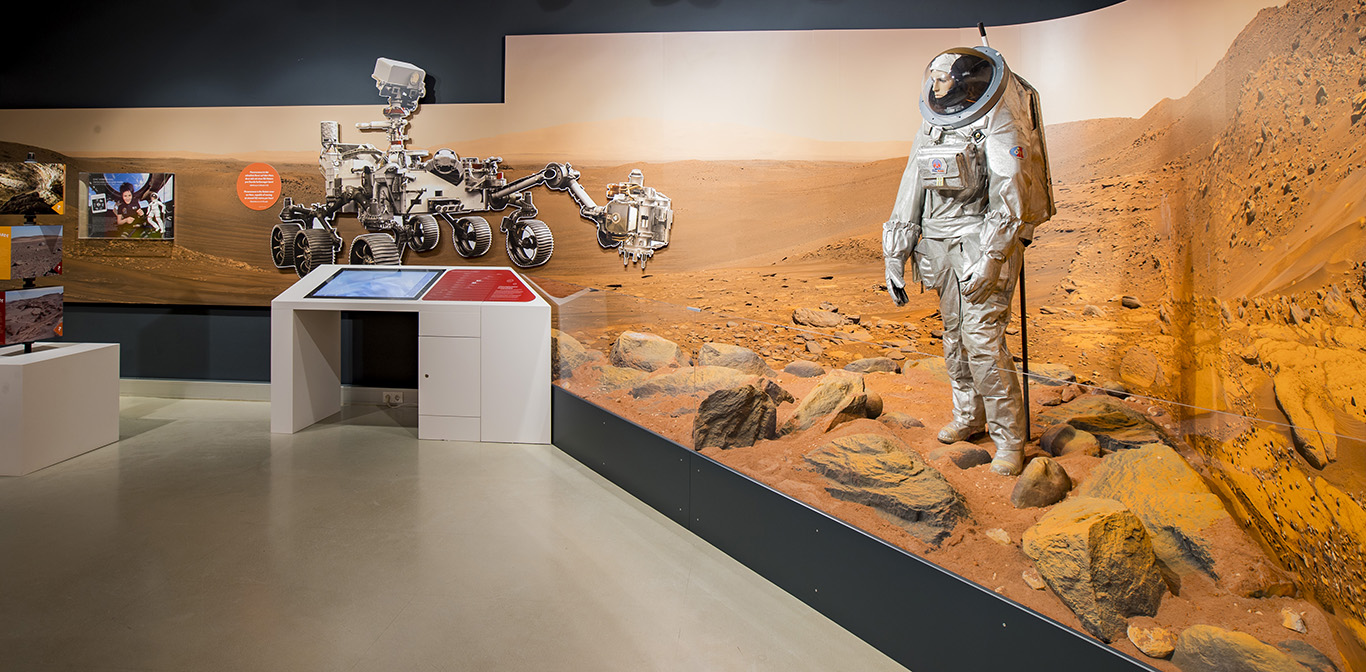 Sonderausstellung "Mars – Die Entdeckung des Roten Planeten" © HdN, Neumayr/Leopold