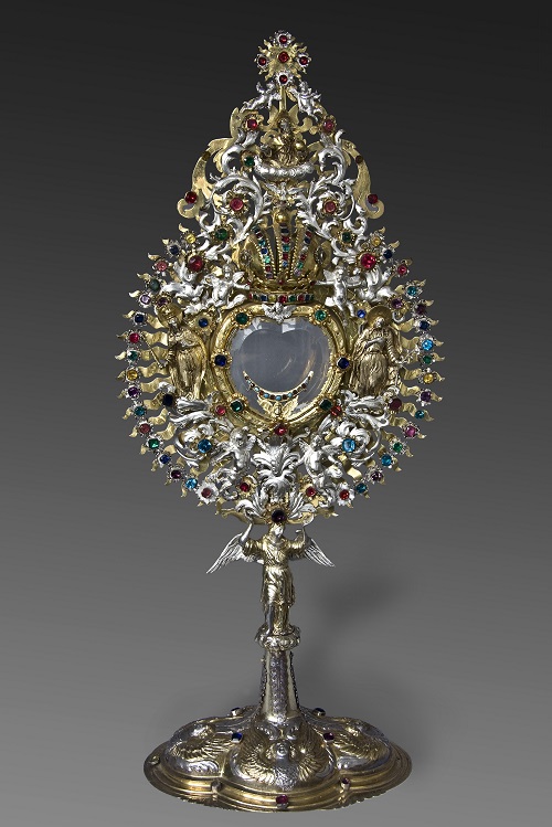 Hostienmonstranz, 1685, Hans Jskob II Wild, Silber, teilweise vergoldet, Glassteine, Salzburg, Domschatz, Inv.Nr. M7-L (c) Dommuseum Salzburg/Kral