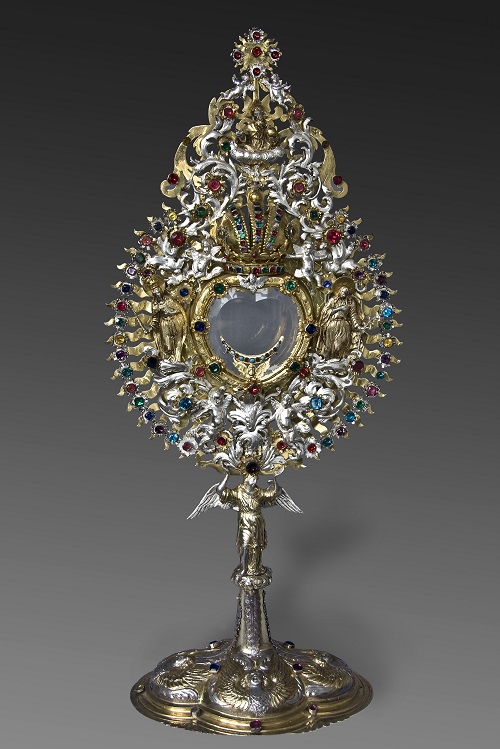 Hostienmonstranz, 1685, Hans Jskob II Wild, Silber, teilweise vergoldet, Glassteine, Salzburg, Domschatz, Inv.Nr. M7-L (c) Dommuseum Salzburg/Kral