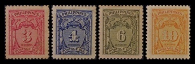 Mga Selyo ng Pilipinas: Oktubre 20, 1947 - Postage Dues - Set ng 4 na selyo – Philippine stamps