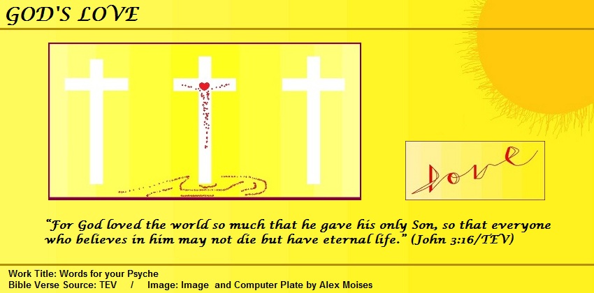 Gallery of Bible Verses about God’s Love beginning from John 3:16