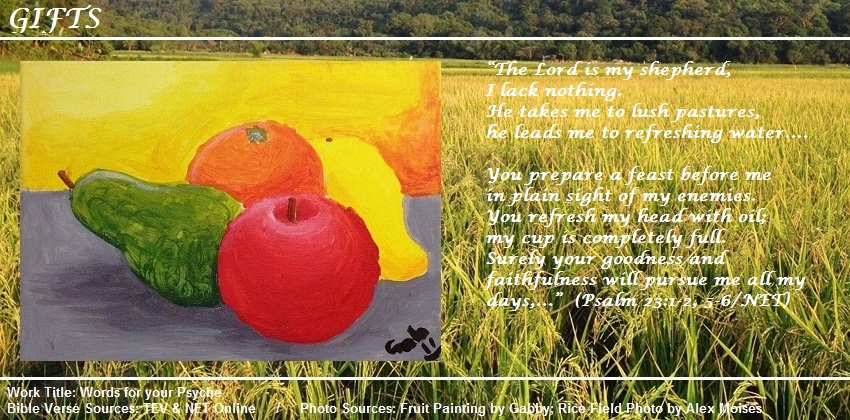Psalm 23:1-2 and 5-6