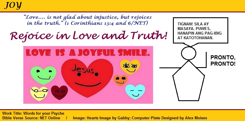 1 Corinthians 13:4 and 6