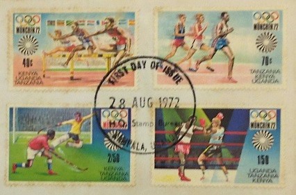 20th-Olympic-Games_Munich_Summer_Uganda-1972_First-Day-Cover/FDC-main-part