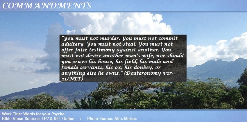 Deuteronomy 5:17-21