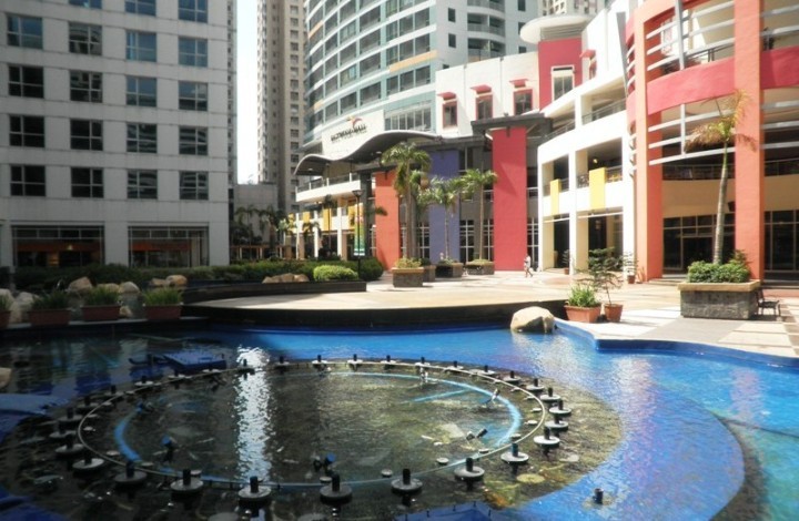 Eastwood Mall and the "Dancing Fountain" Area