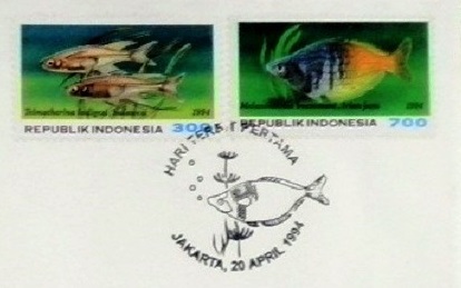 Indonesia, 1994, Main Part of First Day Cover or FDC for Topical and Thematic Stamp Collecting