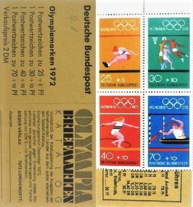 20th-Olympic-Games_Munich_Summer_Germany-1972_Booklet-Stamps