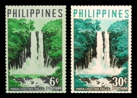 Mga Selyo ng Pilipinas: Nobiyembre 18, 1959 - Talon ng Maria Cristina - Set ng 2 selyo – Philippine stamps