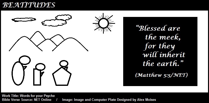 Gallery of Bible Verses about the Beatitudes beginning from Matthew 5:5