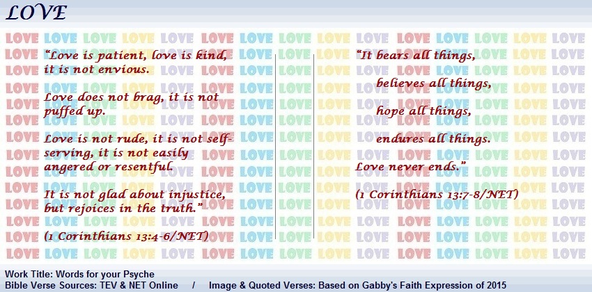 1 Corinthians 13:4-8
