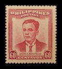 Selyo ng Pilipinas: Nobiyembre 30, 1958 - Mga Tanyag na Filipino, VII / Andres Bonifacio - Set ng 1 selyo – Philippine stamp