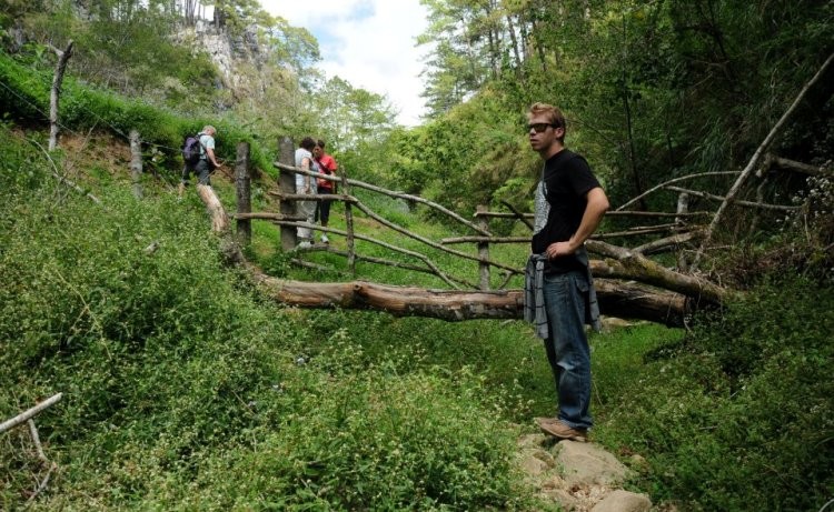 Tourists on a Hike
