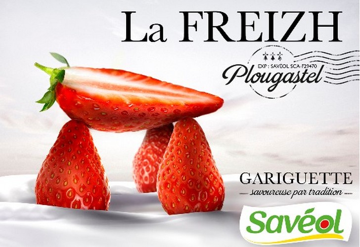La célèbre fraise "Gariguette" est surtout produite à "Plougastel" 