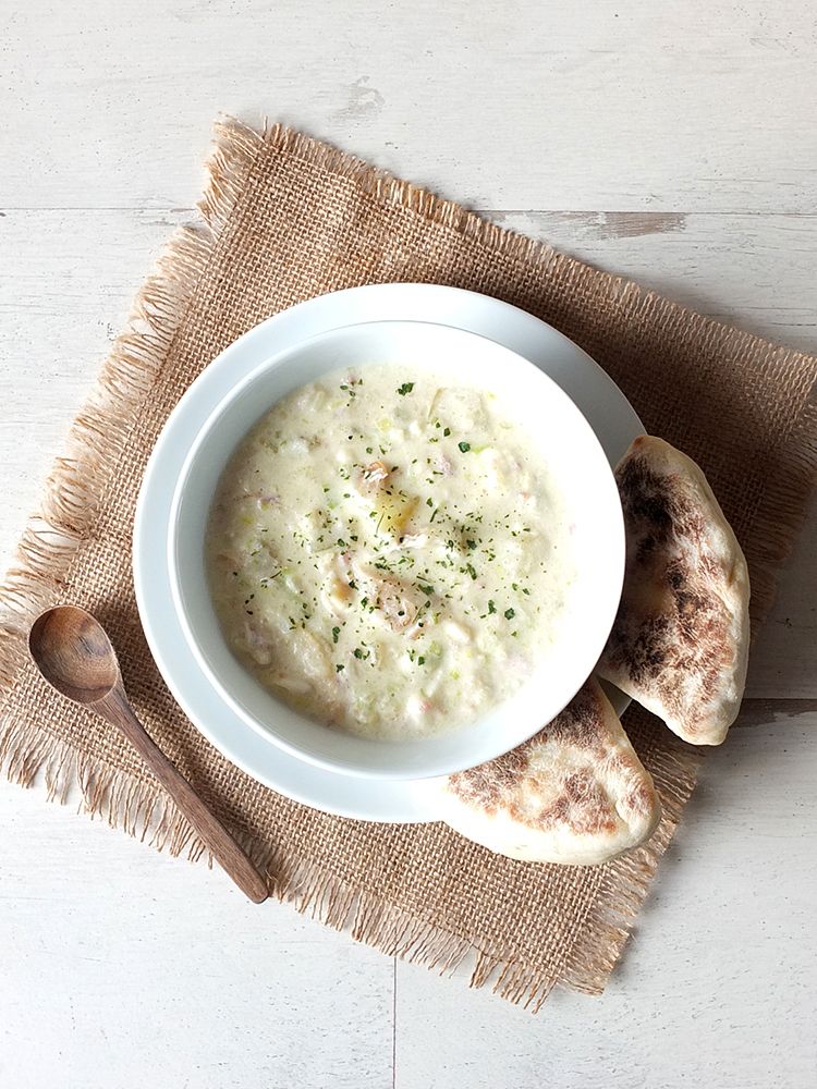 Cullen skink - Haddock fumé + pomme de terre + poireau + oignon + crème - Spécialité Écossaise