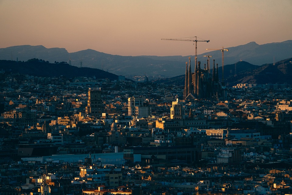 Vu du Nord Ouest de Barcelone