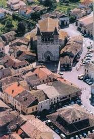 Villeréal en vue aérienne