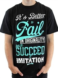 Mighty Healthy It's A Fail T Shirt Black  Our Price: €25.99 