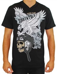 Southpole Truth Liberty Flying Eagle Tee Shirt Black  Our Price: €26.00 