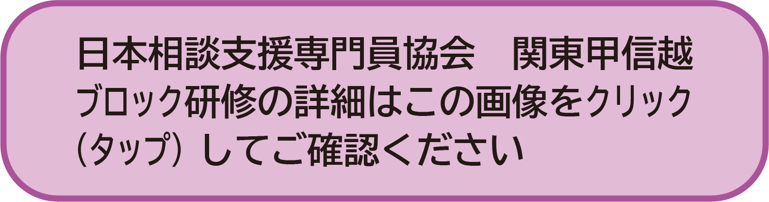 日本相談支援専門員協会  関東甲信越ブロック研修のお知らせ
