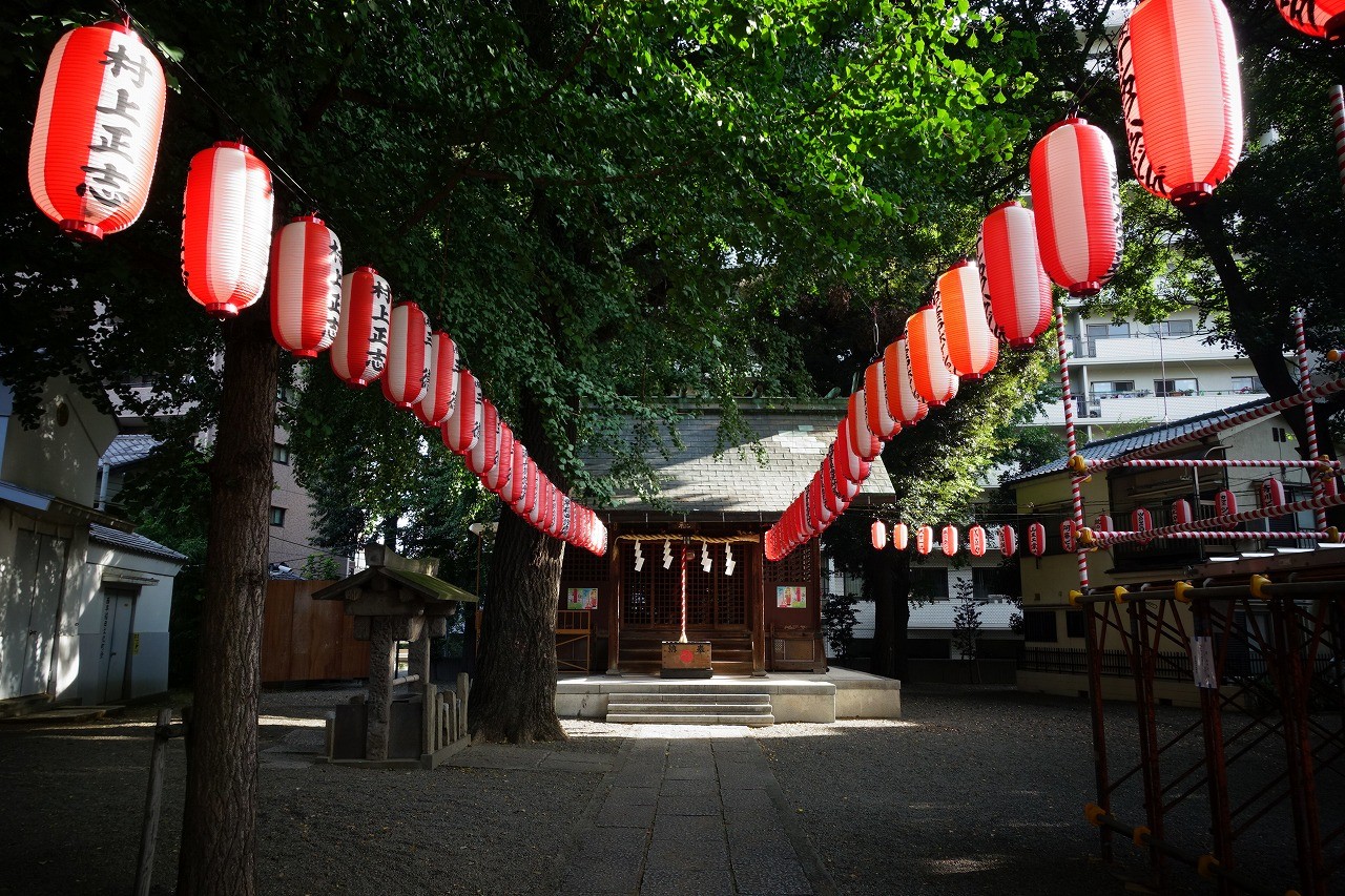 天祖神社も準備中だったよ