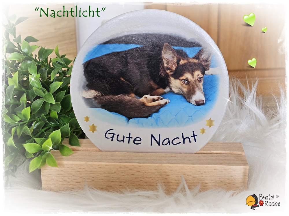 "Nachtlicht" aus Holz & Acryl