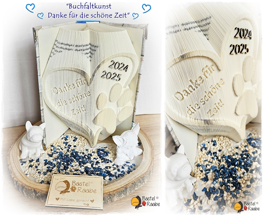 Buchfaltkunst "Hundepfote"