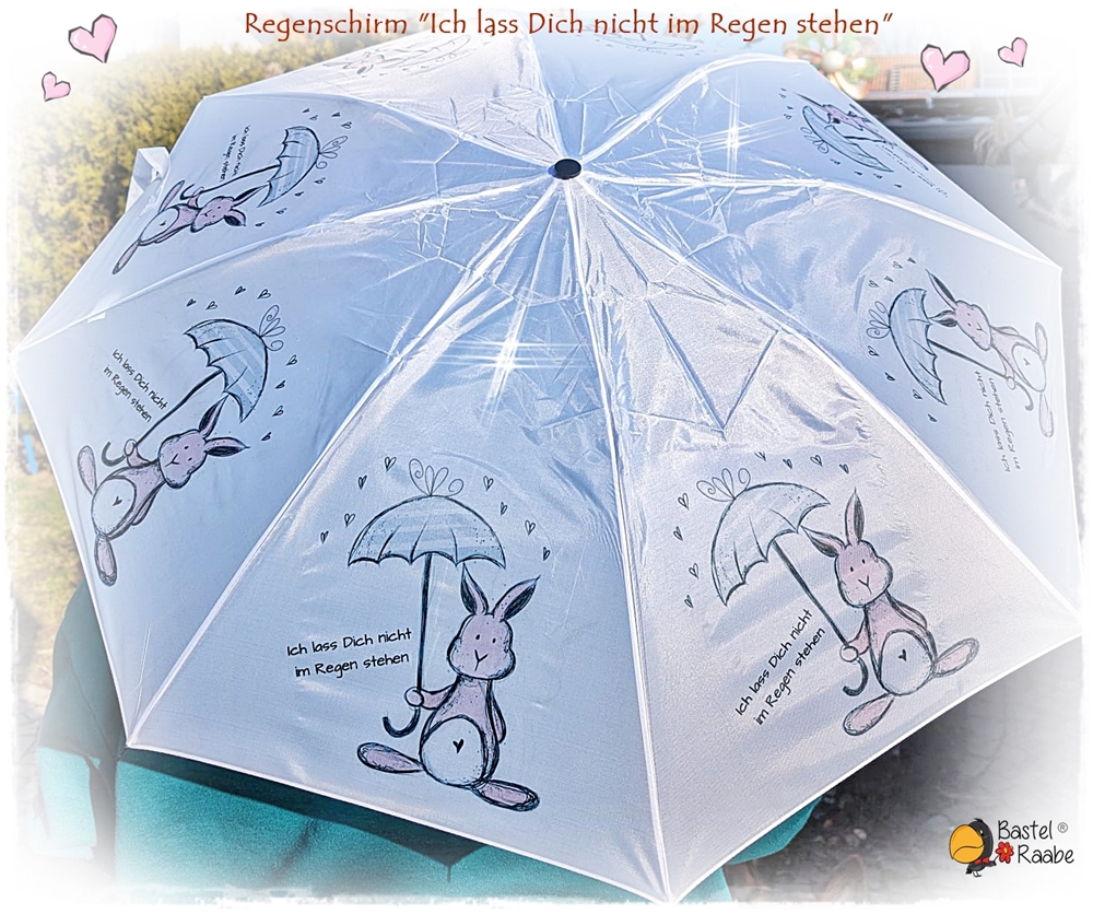 Regenschirm "Ich lass Dich nicht im Regen stehen"