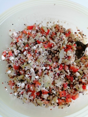 Rezept: Quinoa-Salat mit Feta, glutenfrei