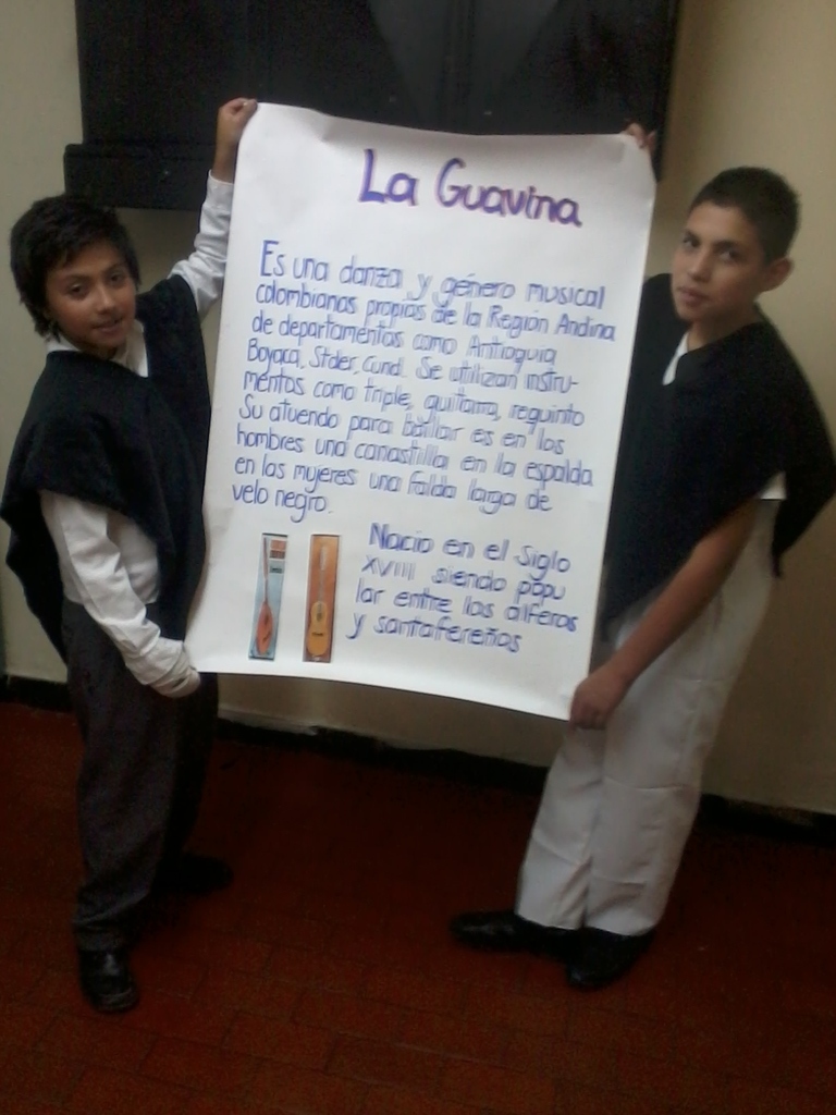 Exposiciones del grado Sexto, apreciación musical en Colombia (2012)