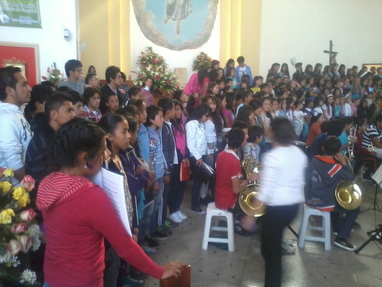 Ensayo general con bandas. 27 de Octubre de 2012 Lugar : Parroquia Catedral San Juan Bautista de La Estrada  Kra 69k Nro 68 - 58 