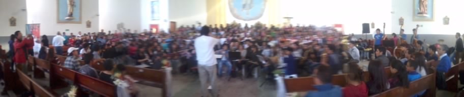 Ensayo general con bandas. 27 de Octubre de 2012 Lugar : Parroquia Catedral San Juan Bautista de La Estrada  Kra 69k Nro 68 - 58 