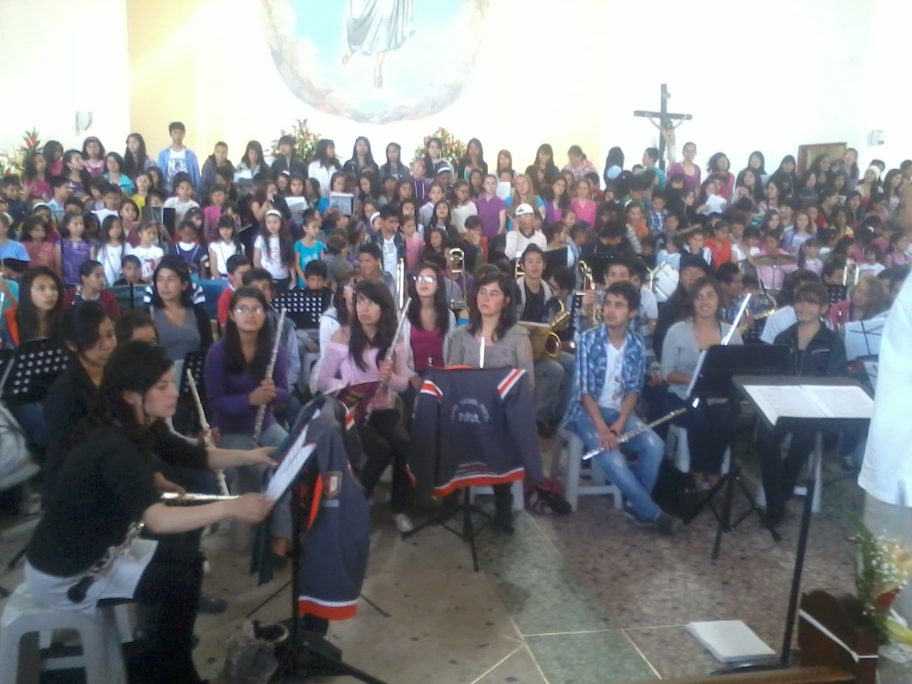 Ensayo general con bandas. 27 de Octubre de 2012 Lugar : Parroquia Catedral San Juan Bautista de La Estrada  Kra 69k Nro 68 - 58 