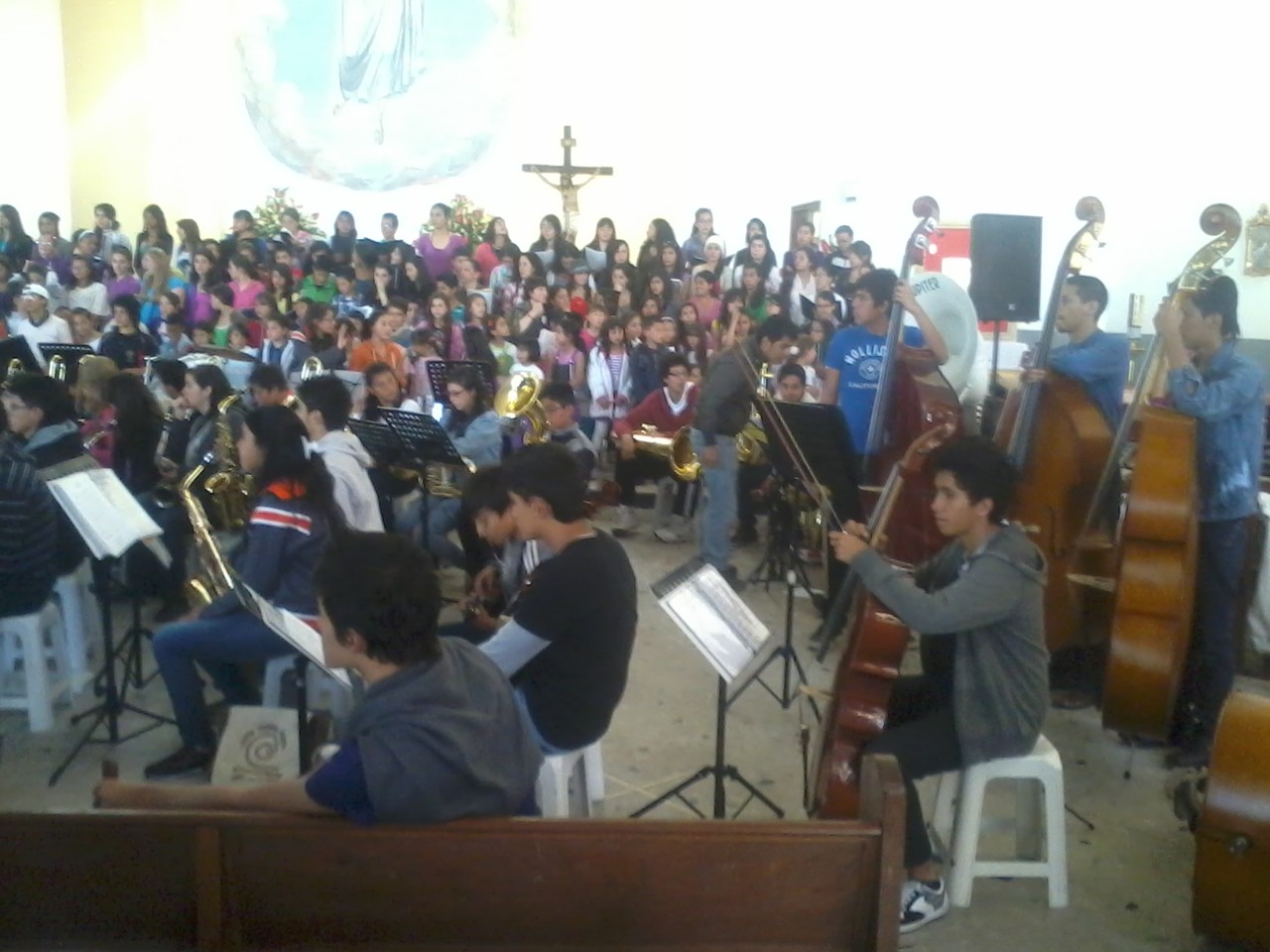 Ensayo general con bandas. 27 de Octubre de 2012 Lugar : Parroquia Catedral San Juan Bautista de La Estrada  Kra 69k Nro 68 - 58 