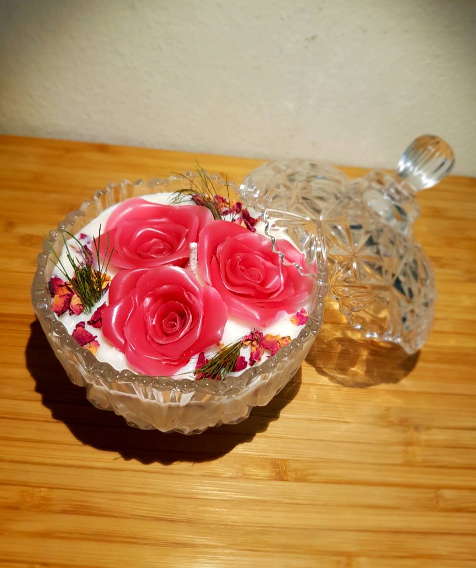 5. Rose candle