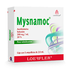 MYSNAMOC ACETILCISTEINA 200 MG/ML 20% C/5 AMP. 2ML
