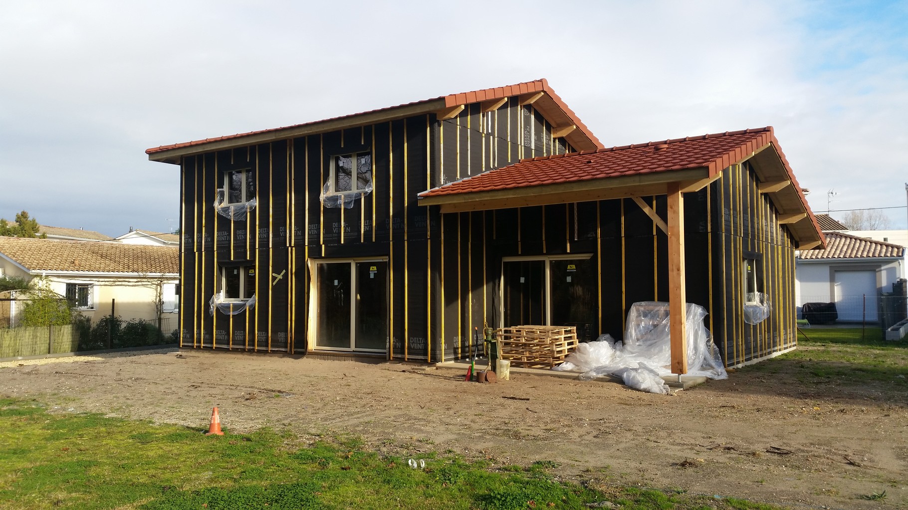 Projet En Cours Une Maison Ossature Bois Serge Goacolou