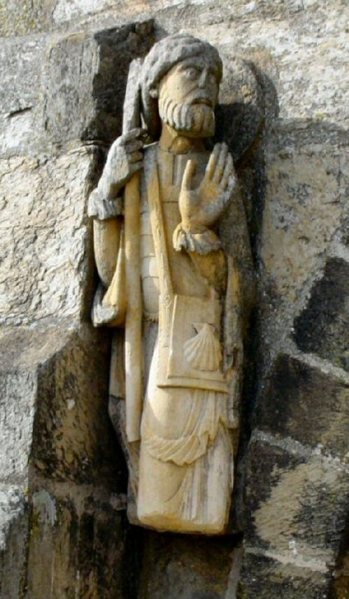 Statue de l'apôtre Jean, église de Santa Marta de Tera, XIIe siècle.